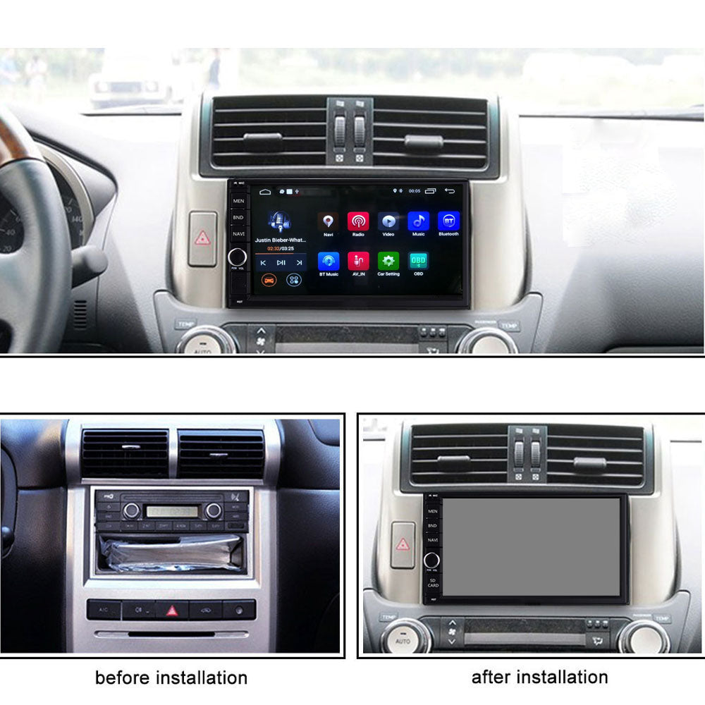 Husk Mainstream Skim 2Din Android 6.0 1GB 7in 2 DIN Car Stereo Radio Bluetooth GPS USB Radi –  LEXXSON® official store