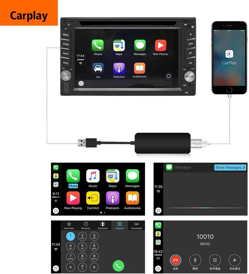 LEXXSON Carplay Wireless Dongle Receiver USB Adapter for Car with