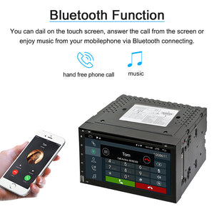 Android 6.0 Car DVD Radio Stereo 6.95 inch Capacitive Touch Screen 800 x 480 GPS Navigation Bluetooth USB SD Player 1G DDR3 + 16G NAND Memory Flash - lexxson official store