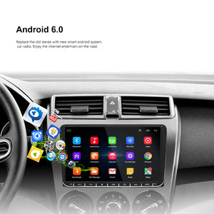 Android 6.0 Car Radio Stereo 9 inch Capacitive Touch Screen High Definition GPS Navigation Bluetooth USB Player 1G DDR3 + 16G NAND Memory Flash for VW Passat Golf MK5 MK6 Jetta T5 EOS POLO Touran Seat Sharan - lexxson official store