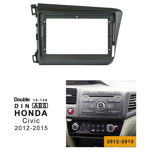 LEXXSON Car Radio In-Dash Mounting Frame Radio Installation Fascia for HONDA CIVIC (LW)  2012-2015 with 9 inch Screen Car Stereo - lexxson official store