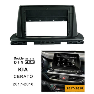 Double Din car Radio In-Dash Mounting Frame for Kia CERATO 2017-2018  | car head unit Radio Installation fascia Facia for 9 inch car stereo Radio in Kia CERATO 2017-2018 - lexxson official store