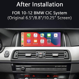 LEXXSON Wireless Compatible with Apple CarPlay Interface for BMW 2010-2012 Series 1 2 3 4 5 X1 X3 X4 All Models with CIC System CarPlay Module Support Android Auto Mirror Link