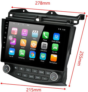 Android Honda Accord Car Stereo Android 10.1 Car Radio 10 inch Capacitive Touch Screen High Definition GPS Navigation Bluetooth Head Unit for Honda Accord 7th 2003 2004 2005 2006 2007