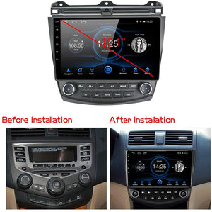 Android Honda Accord Car Stereo Android 10.1 Car Radio 10 inch Capacitive Touch Screen High Definition GPS Navigation Bluetooth Head Unit for Honda Accord 7th 2003 2004 2005 2006 2007