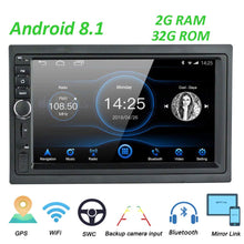 Load image into Gallery viewer, LEXXSON Double Din Car Stereo with GPS Navigation Bluetooth Wifi | 7inch Touch Screen Android 8.1 Car Radio support USB SD MirrorLink RDS DAB - lexxson official store