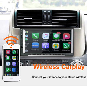 LEXXSON Carplay Wireless Dongle Receiver USB Adapter for Car with Android Head Unit Navigation Player, add Function Car Play/Android Auto/Mirror Screen/Support iOS13 Split Screen Bluetooth