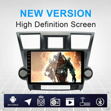 Load image into Gallery viewer, LEXXSON Android 10.1 Car Radio Stereo, 10‘’Capacitive Touch Screen High Definition Head Unit,Build-in Bluetooth USB Player DSP 2G+16G with Split Screen GPS Navigation for Toyota Highlander 2008-2012