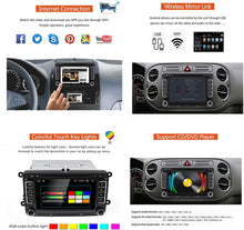 Load image into Gallery viewer, Android Car Stereo DVD Player for VW Passat Golf MK5 MK6 Jetta T5 EOS POLO Touran Seat Sharan | LEXXSON 2 Din 7inch Touch Screen Android Car Radio with GPS Navigation Bluetooth Wifi Support DAB DVD