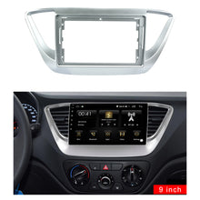 Load image into Gallery viewer, Car Radio In-Dash Mounting Frame Radio Installation Fascia for HYUNDAI  Solaris 2 Accent Verna 2017-2018 with 9 inch Screen Car Stereo - lexxson official store