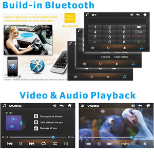 7 inch 2DIN Car Stereo FM only Bluetooth MP3 MP4 Player media Player with USB SD - lexxson official store