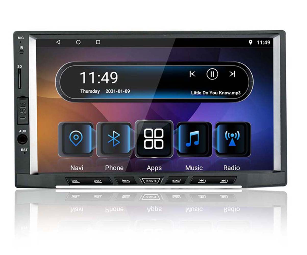 In-Dash Car Radio Double Din Stereo with Rear View Parking Cam 