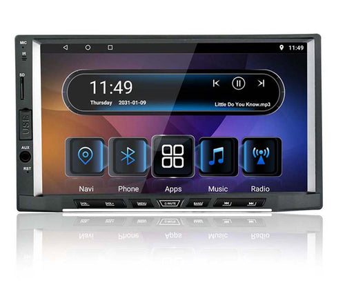 Android 8.1 Car Radio 7 inch IPS Touch Screen 2-Din Octa Core head unit GPS Nav Bluetooth car Stereo Support USB/SD/FM/AM/RDS Radio/Aux in/Reversing Camera in/Mirror link - lexxson official store