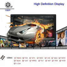 Load image into Gallery viewer, 2DIN Android 4.4 Car Radio Stereo 7in Touch Screen HD 1024x600 GPS Nav Bluetooth USB SD Player 1G DDR3 + 16G NAND Memory Flash - lexxson official store